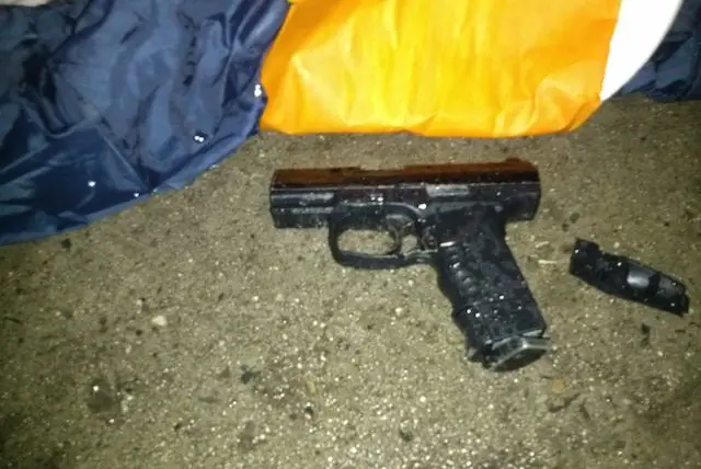 A photo of the Walther CP99 air pistol the man allegedly pointed at police before he was fatally shot